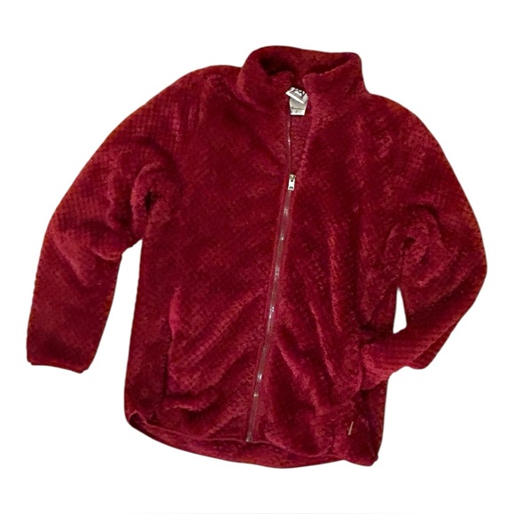 Avalanche Women’s Jacket Full Zip Medium Minky Cranberry Wine Super Soft - Picture 1 of 5